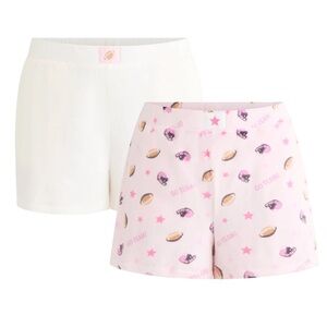 💜2pack Way to Celebrate Women’s very soft Sleep Lounge Shorts Size:Med (8-10)